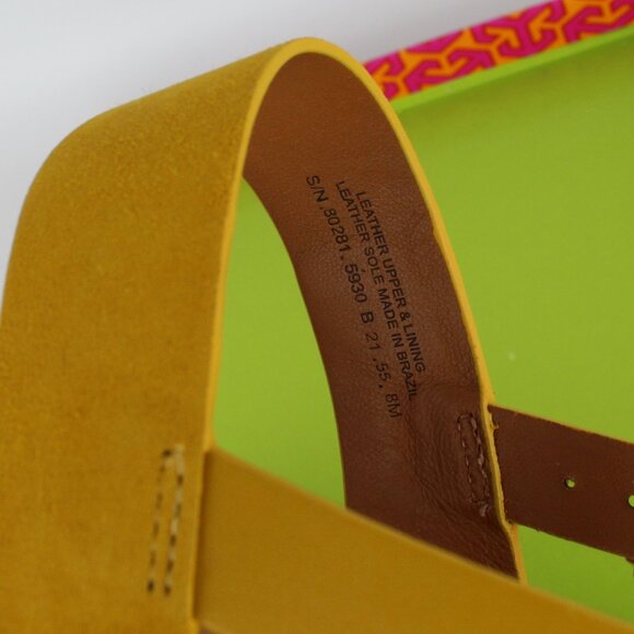 NEW Tory Burch Mini Benton Wedged Suede Sandals - Picture 7 of 16